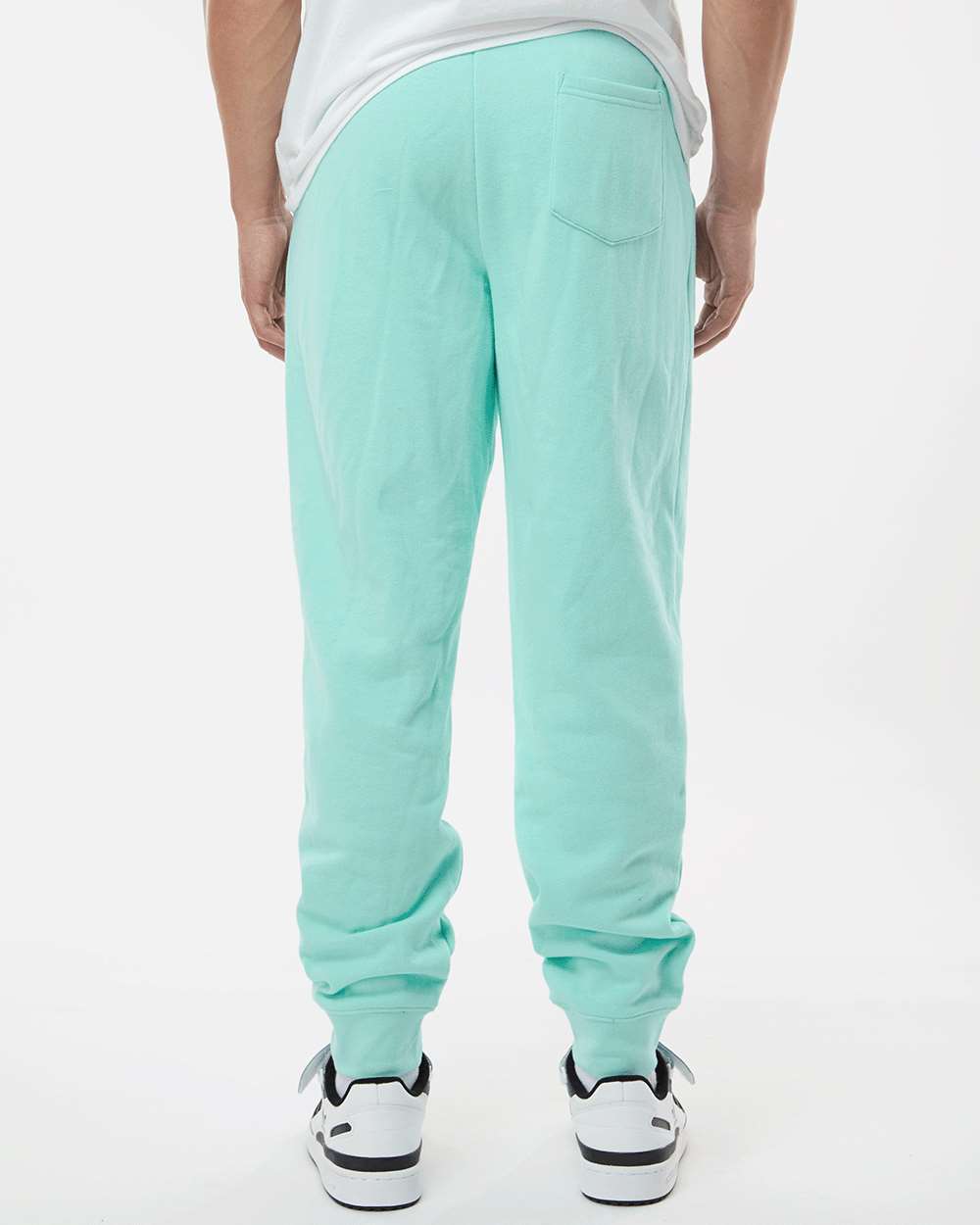 Men's Midweight Fleece Sweatpants - OnModelBack - B01776172 - Mint