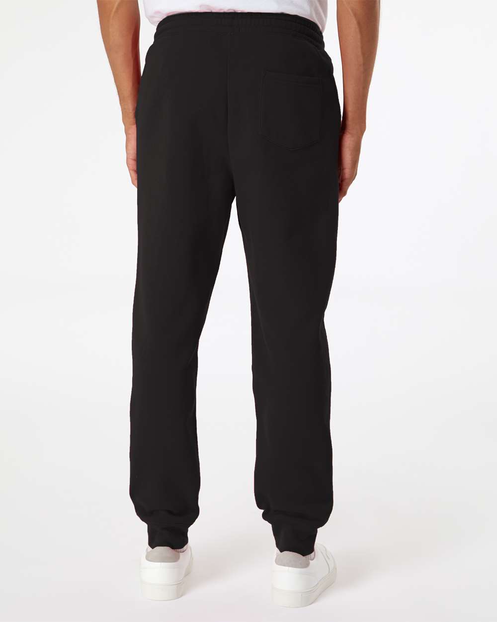 Men's Midweight Fleece Sweatpants - OnModelBack - B01776502 - Black