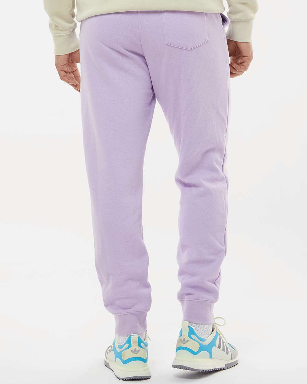 Men's Midweight Fleece Sweatpants - OnModelBack - B01776672 - Lavender
