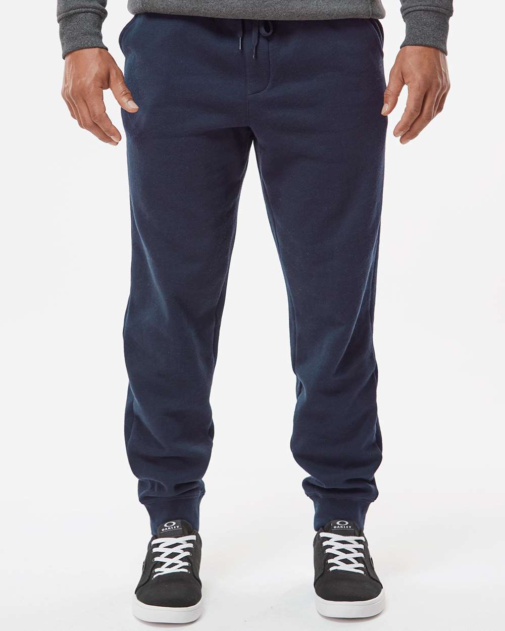 Men's Midweight Fleece Sweatpants - OnModelFront - B01776302 - Classic Navy