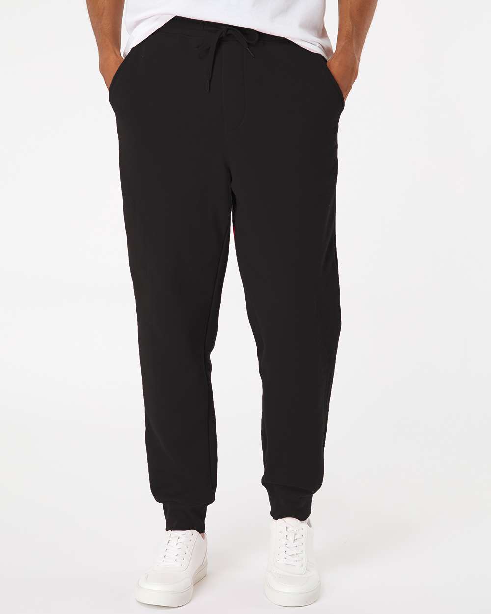 Men's Midweight Fleece Sweatpants - OnModelFront - B01776502 - Black
