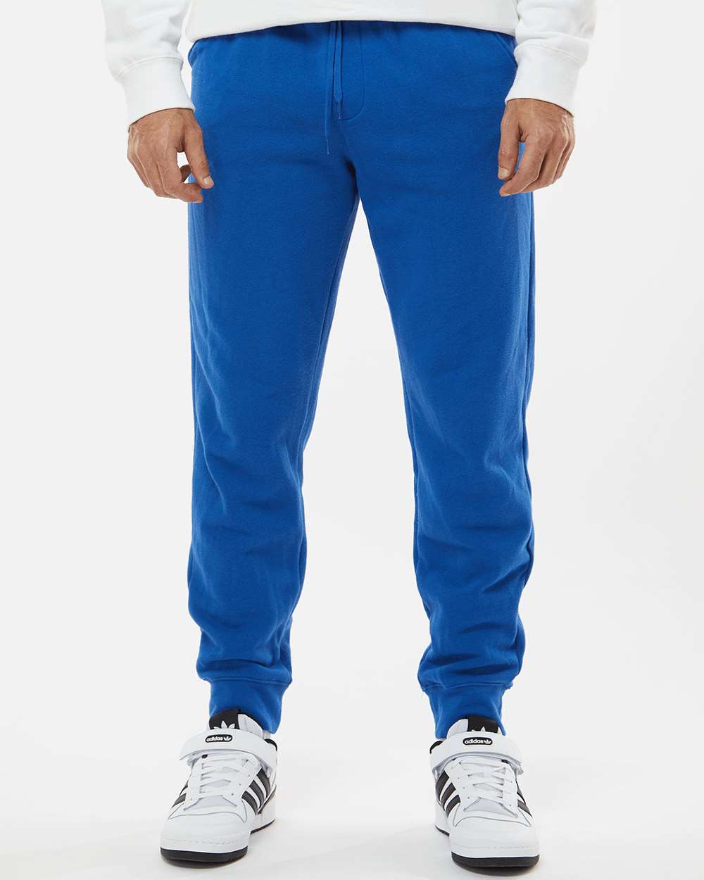 Men's Midweight Fleece Sweatpants - OnModelFront - B01776752 - Royal