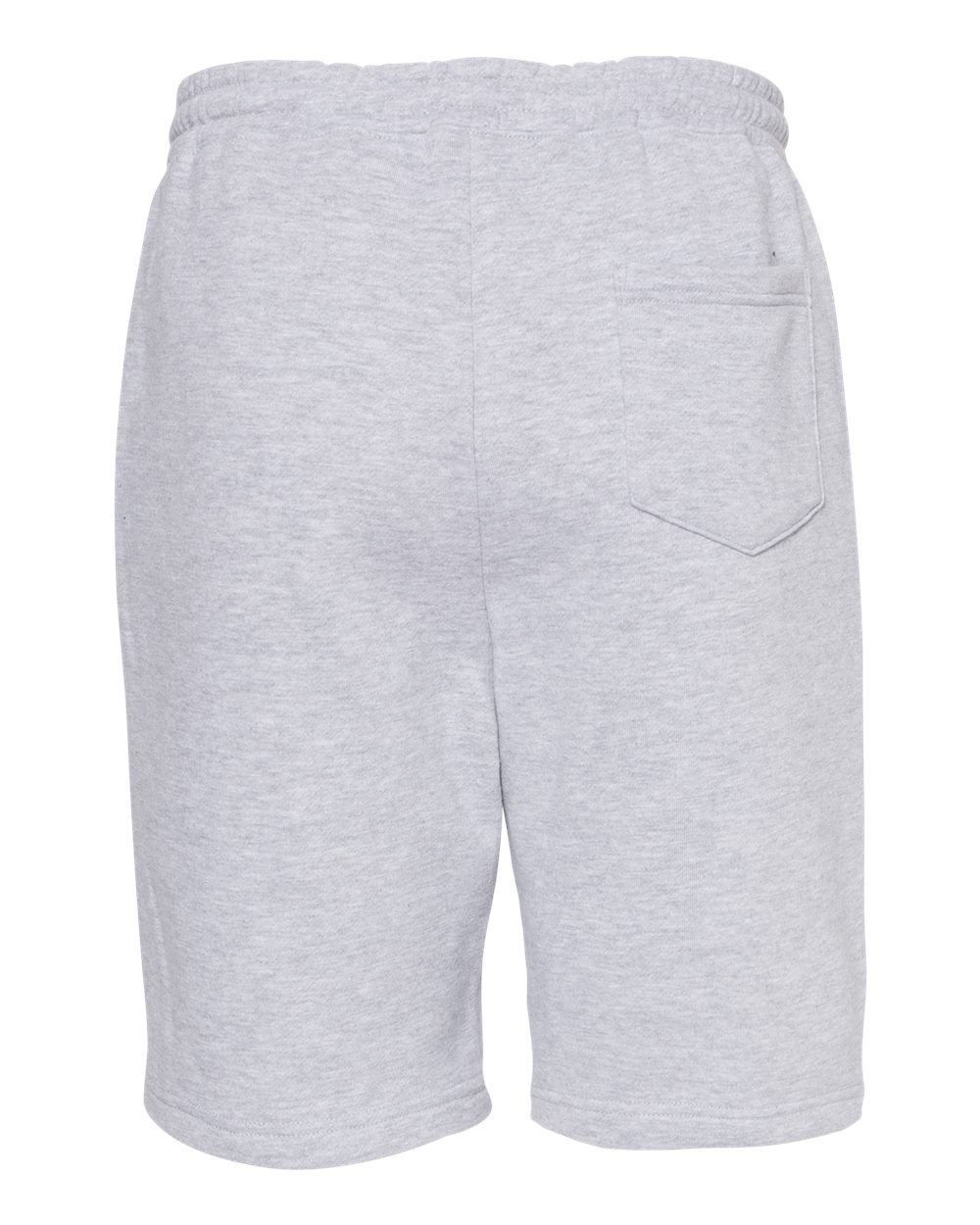 Men's Midweight Fleece Shorts - Back - B01676352 - Grey Heather