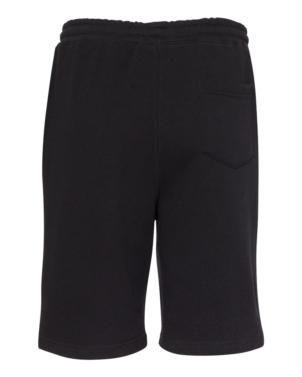 Men's Midweight Fleece Shorts - Back - B01676502 - Black