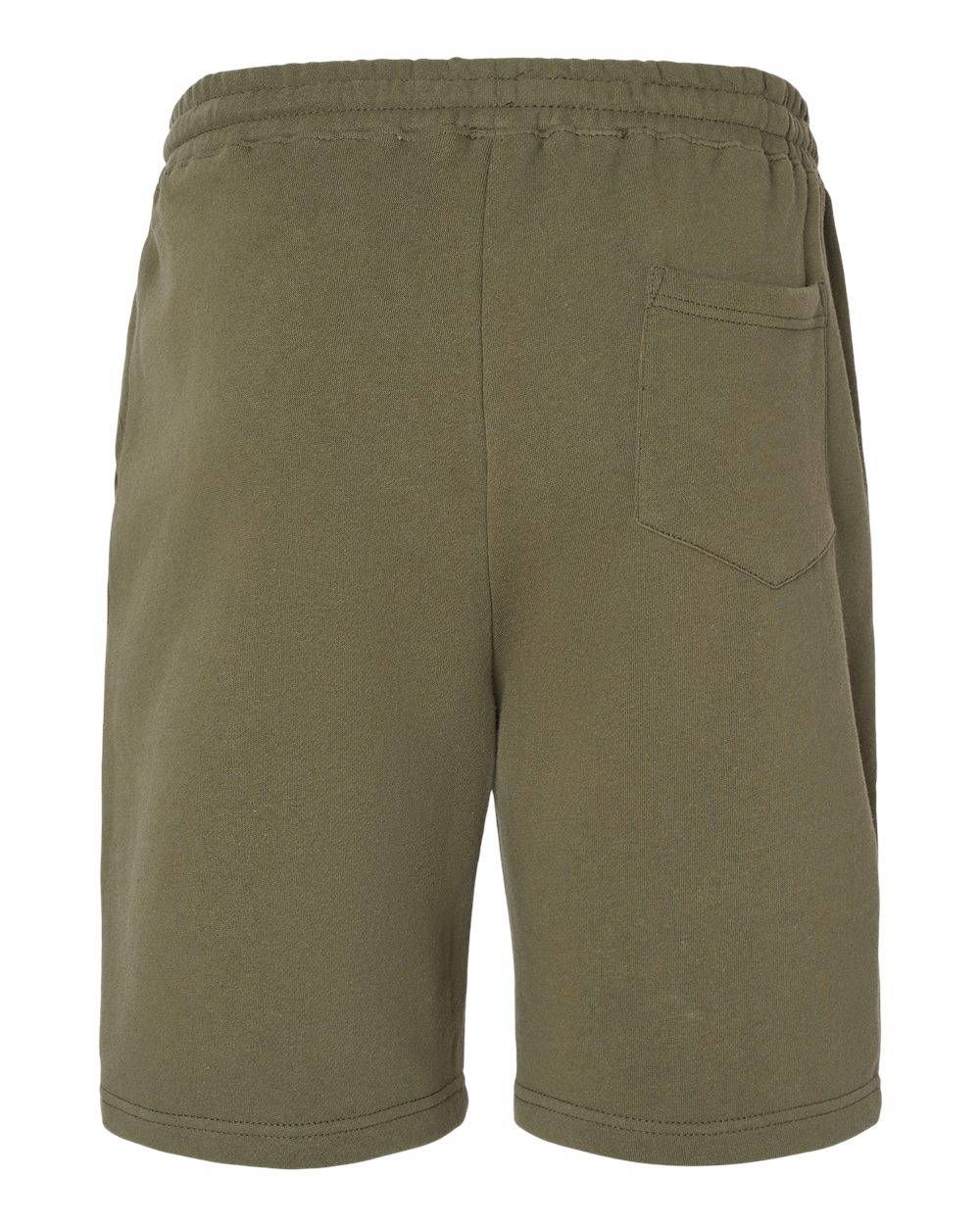 Men's Midweight Fleece Shorts - Back - B01676542 - Army