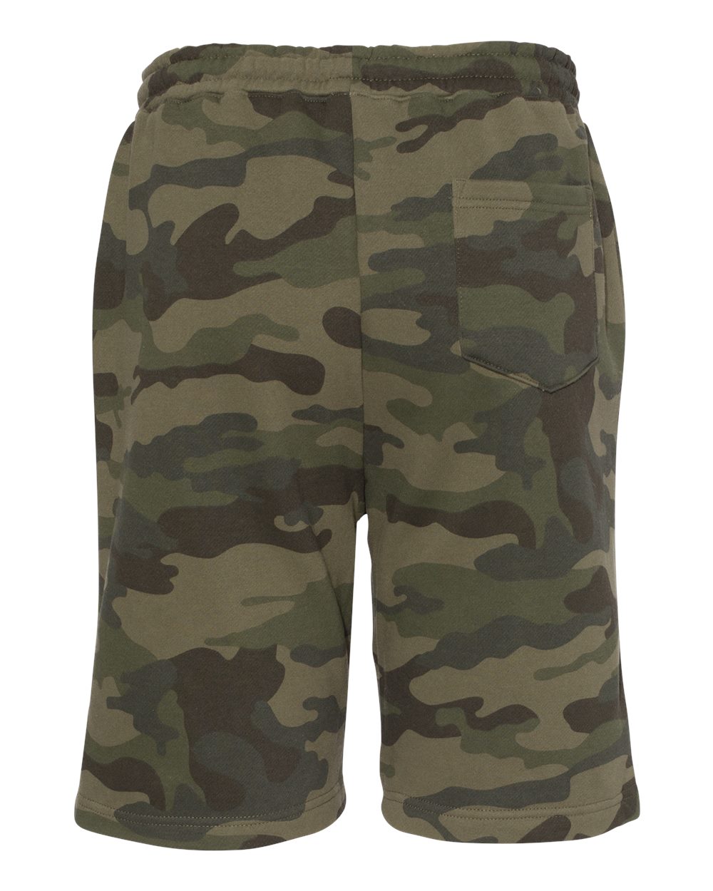 Men's Midweight Fleece Shorts - Back - B01676622 - Forest Camo