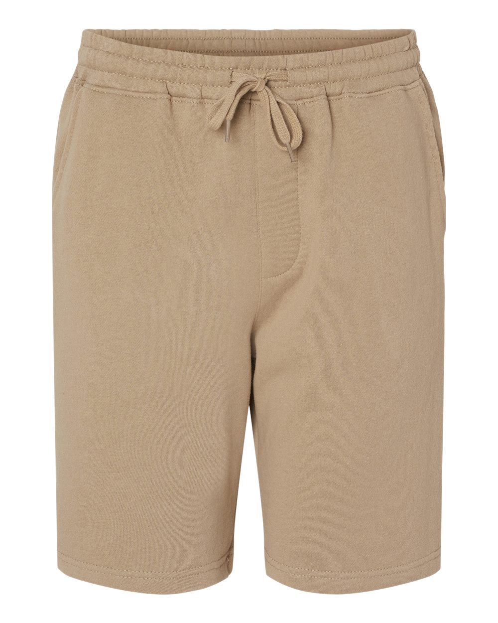 Men's Midweight Fleece Shorts - Front - B01676232 - Sandstone