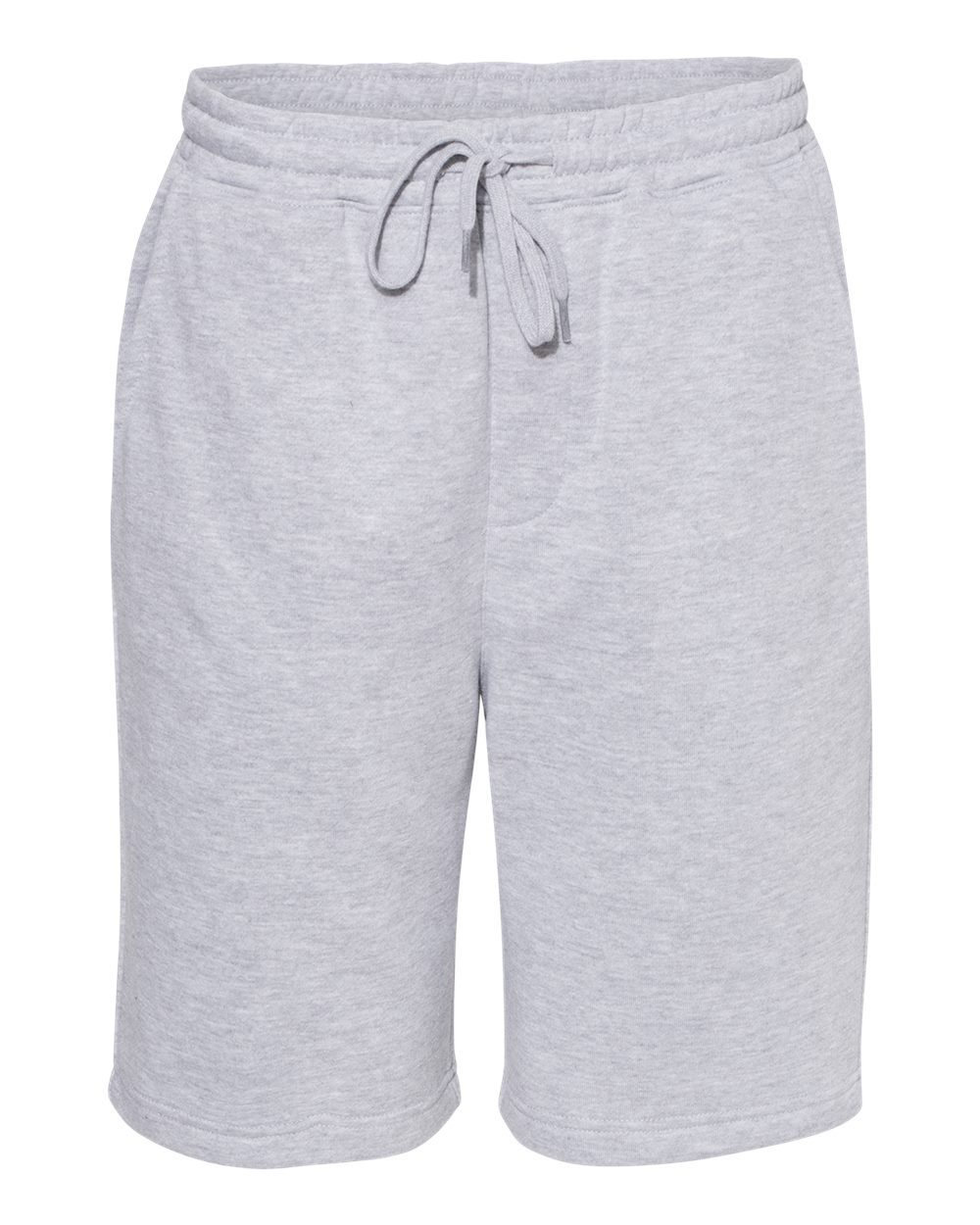 Men's Midweight Fleece Shorts - Front - B01676352 - Grey Heather