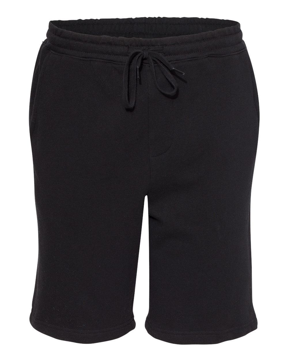 Men's Midweight Fleece Shorts - Front - B01676502 - Black