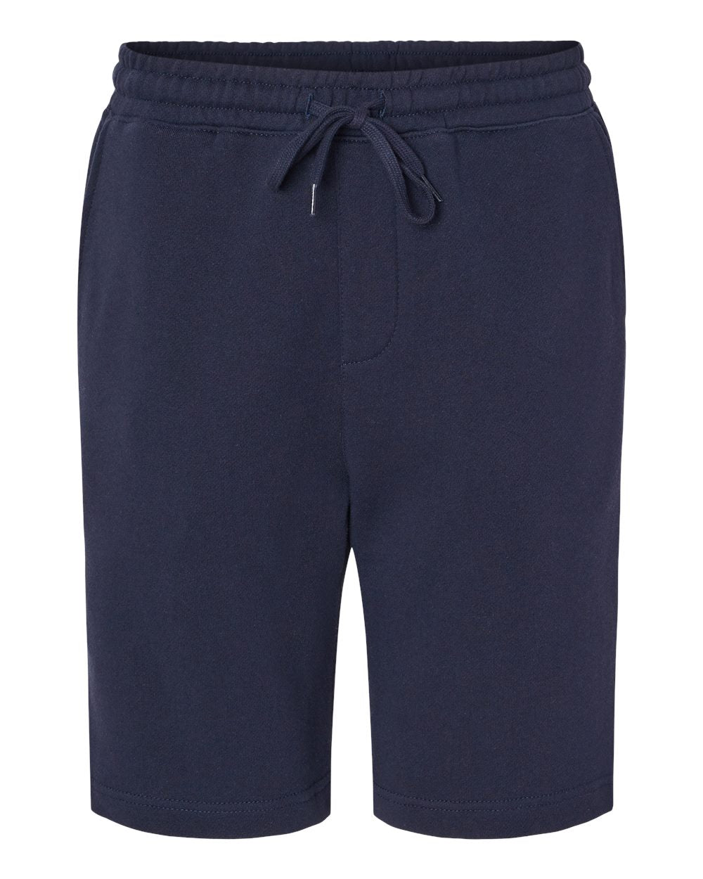 Men's Midweight Fleece Shorts - Front - B01676652 - Classic Navy