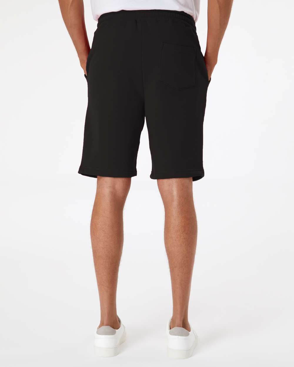 Men's Midweight Fleece Shorts - OnModelBack - B01676502 - Black