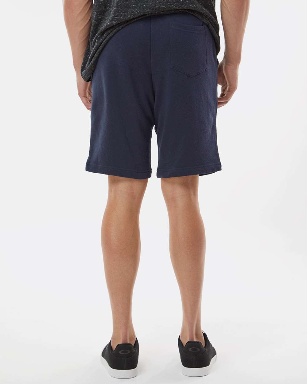 Men's Midweight Fleece Shorts - OnModelBack - B01676652 - Classic Navy