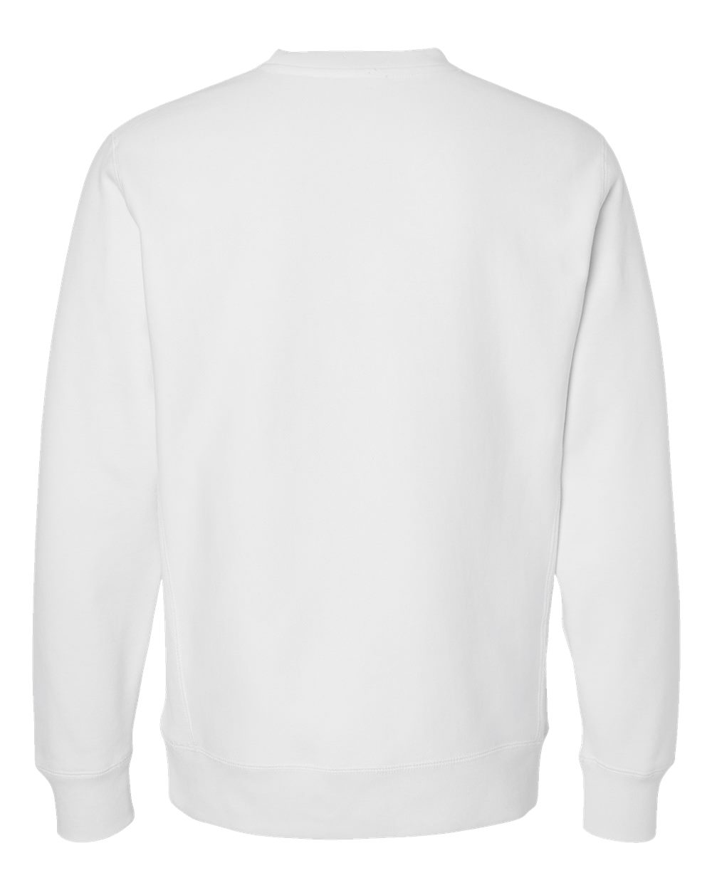 Unisex Legend Premium Heavyweight Cross-Grain Crewneck Sweatshirt - Back - B02776002 - White