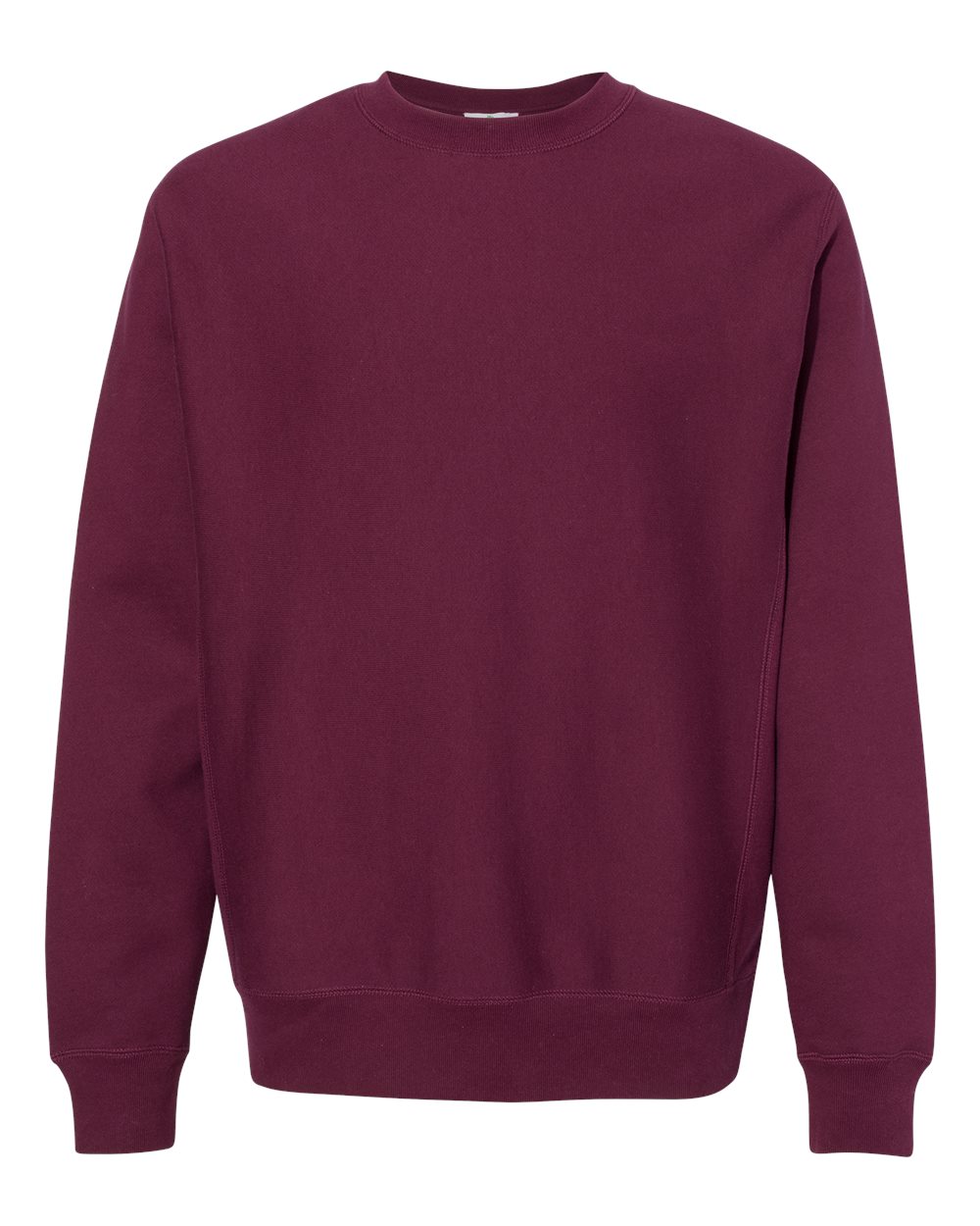Unisex Legend Premium Heavyweight Cross-Grain Crewneck Sweatshirt - Front - B02776532 - Maroon