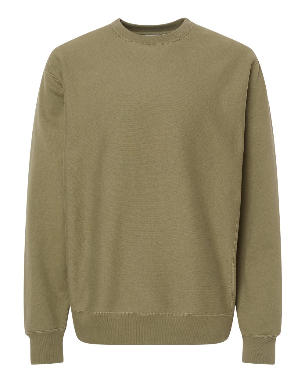 Unisex Legend Premium Heavyweight Cross-Grain Crewneck Sweatshirt - Front - B02776542 - Olive