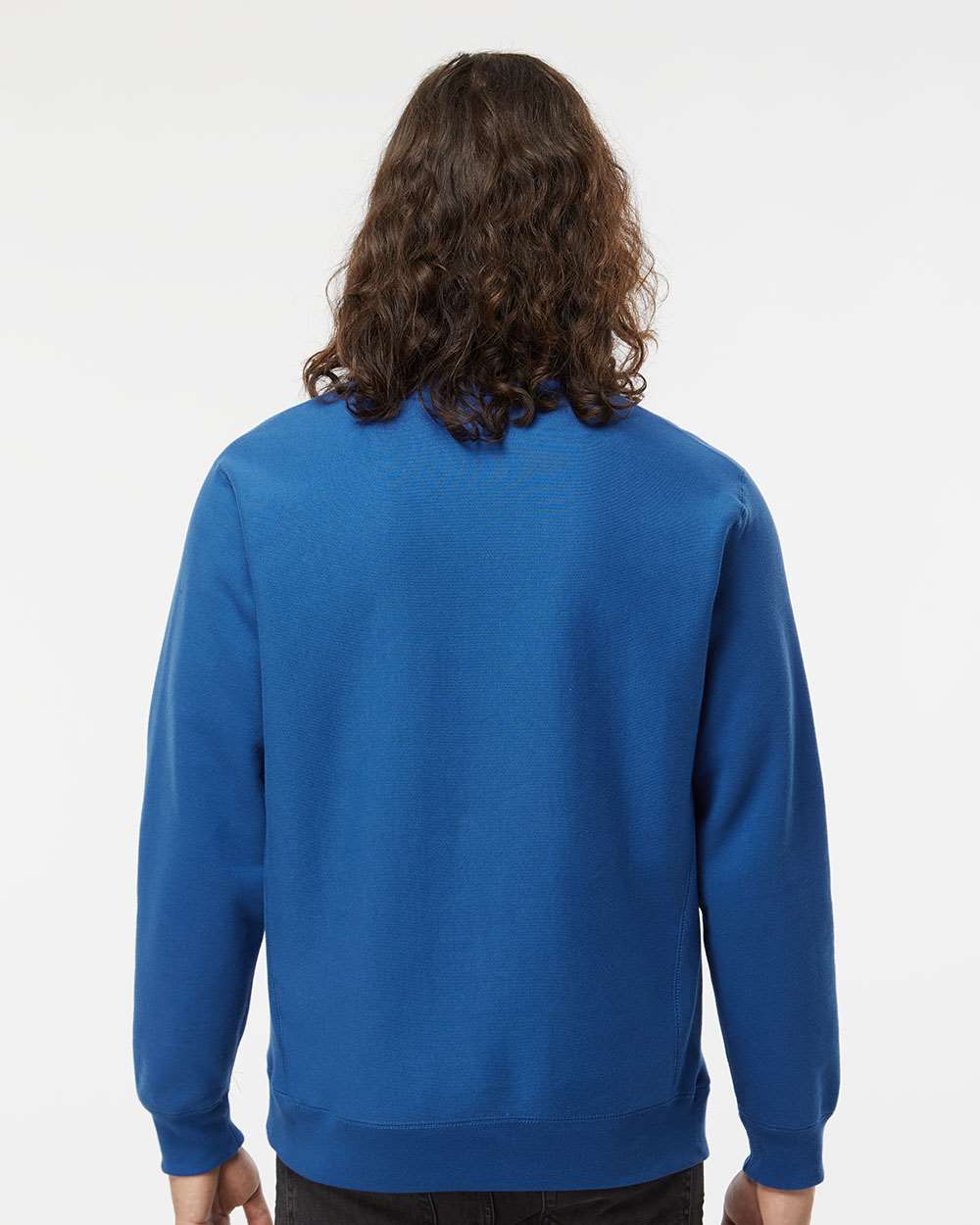 Unisex Legend Premium Heavyweight Cross-Grain Crewneck Sweatshirt - OnModelBack - B02776752 - Royal