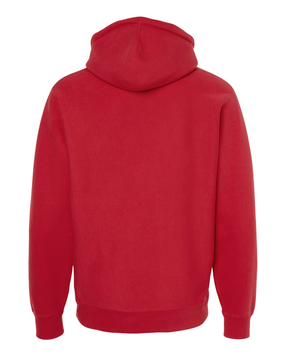 Unisex Legend Premium Heavyweight Cross-Grain Hooded Sweatshirt - Back - B02876702 - Red