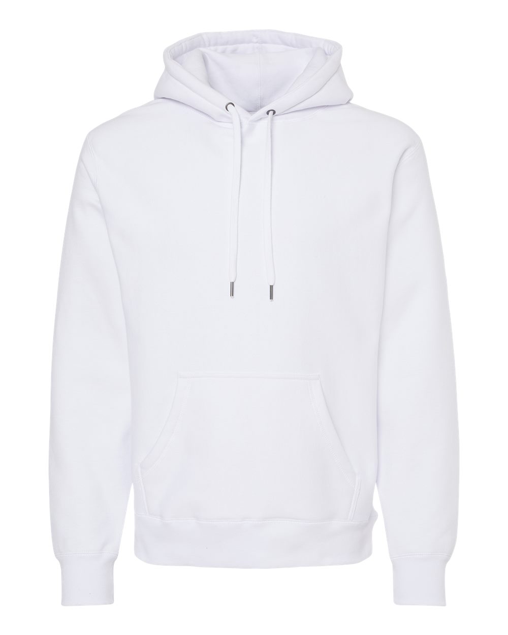 Unisex Legend Premium Heavyweight Cross-Grain Hooded Sweatshirt - Front - B02876002 - White