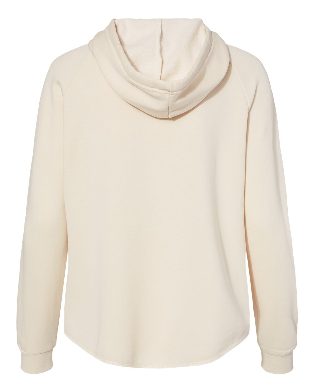 Women's California Wave Wash Full-Zip Hooded Sweatshirt - Back - B03076242 - Bone