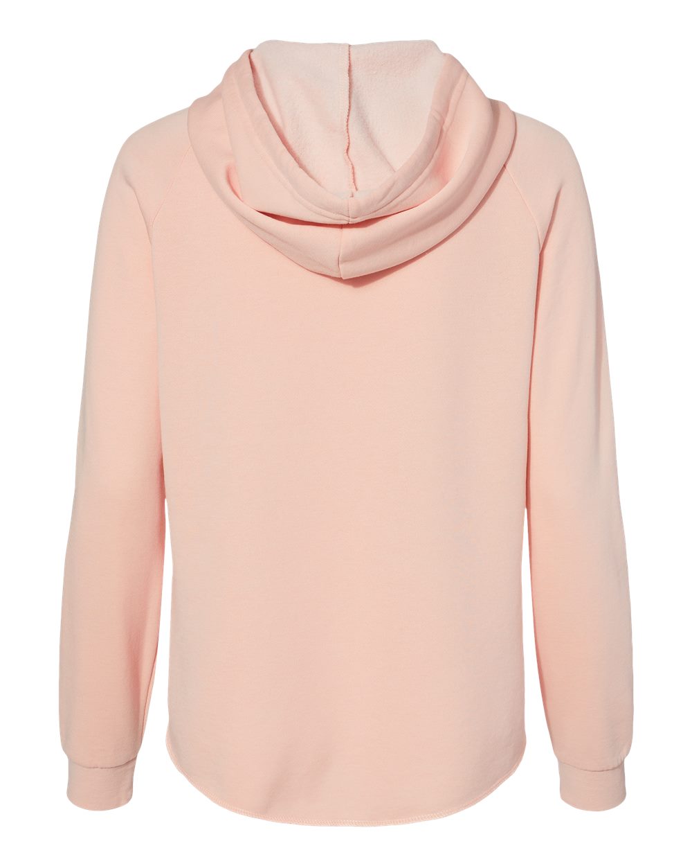 Women's California Wave Wash Full-Zip Hooded Sweatshirt - Back - B03076302 - Blush