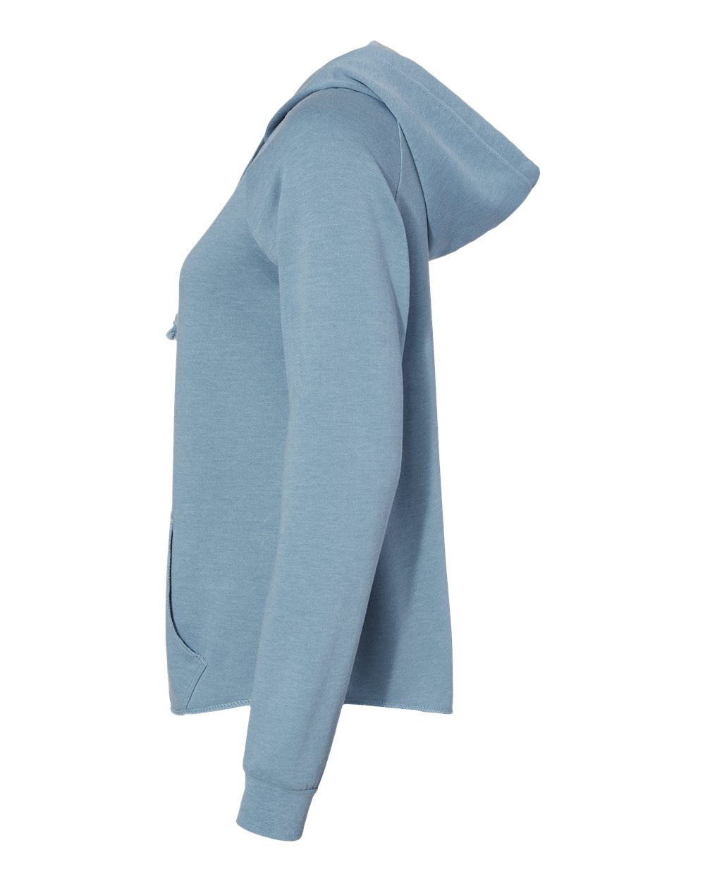 Women's California Wave Wash Full-Zip Hooded Sweatshirt - DirectSide - B03076252 - Misty Blue