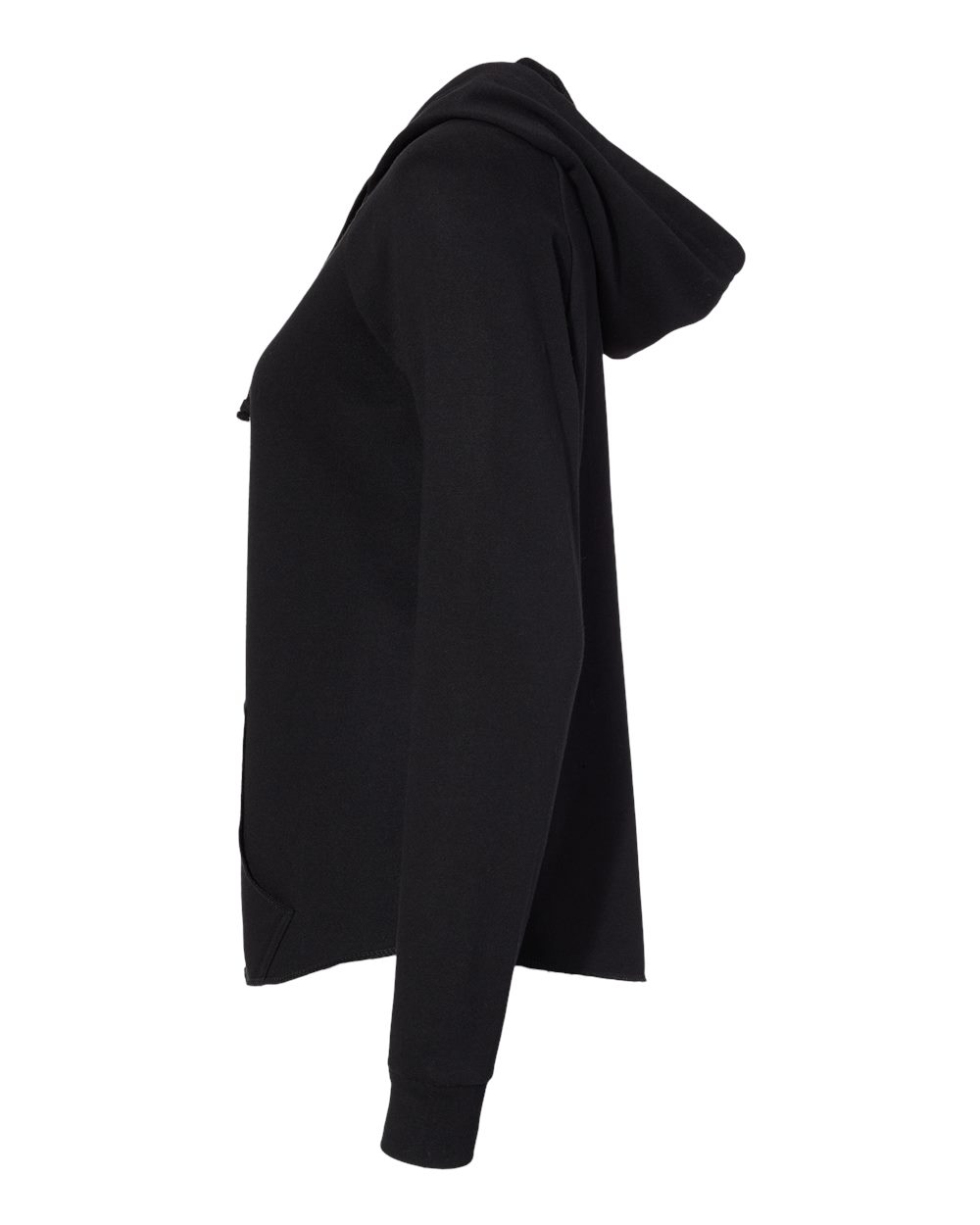 Women's California Wave Wash Full-Zip Hooded Sweatshirt - DirectSide - B03076502 - Black