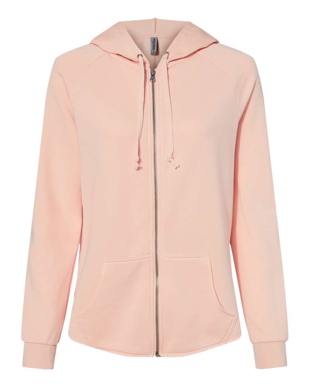 Women's California Wave Wash Full-Zip Hooded Sweatshirt - Front - B03076302 - Blush