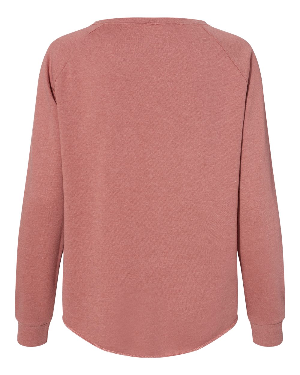 Women's California Wave Wash Crewneck Sweatshirt - Back - B06976102 - Dusty Rose