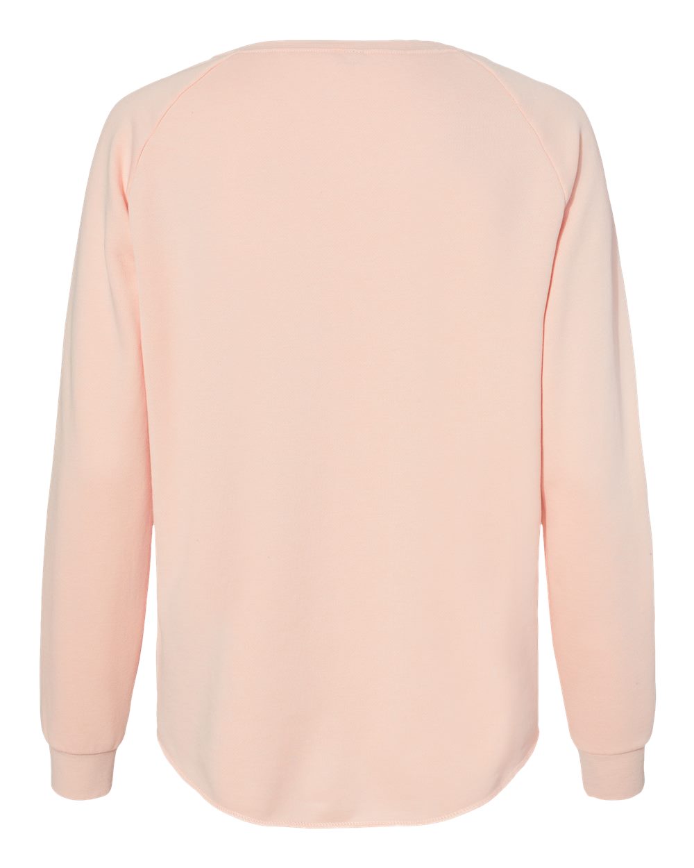Women's California Wave Wash Crewneck Sweatshirt - Back - B06976302 - Blush