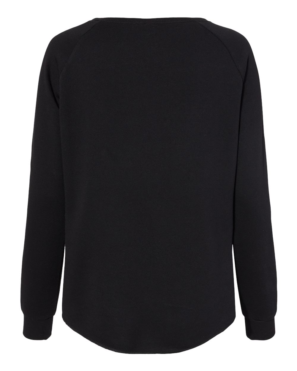 Women's California Wave Wash Crewneck Sweatshirt - Back - B06976502 - Black