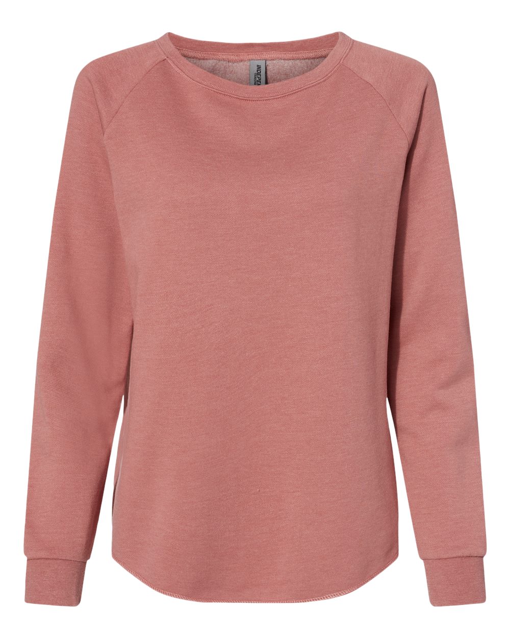 Women's California Wave Wash Crewneck Sweatshirt - Front - B06976102 - Dusty Rose