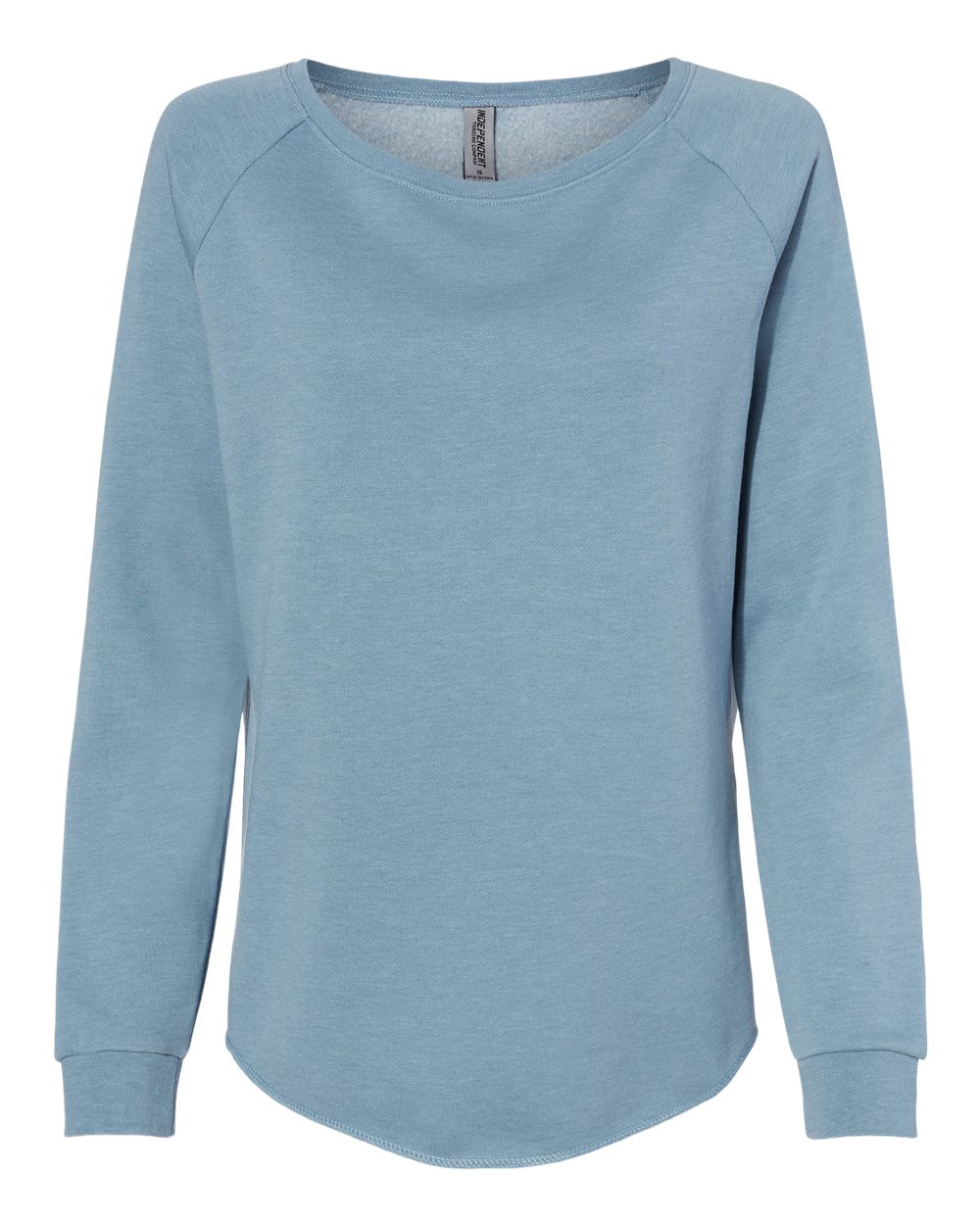 Women's California Wave Wash Crewneck Sweatshirt - Front - B06976252 - Misty Blue