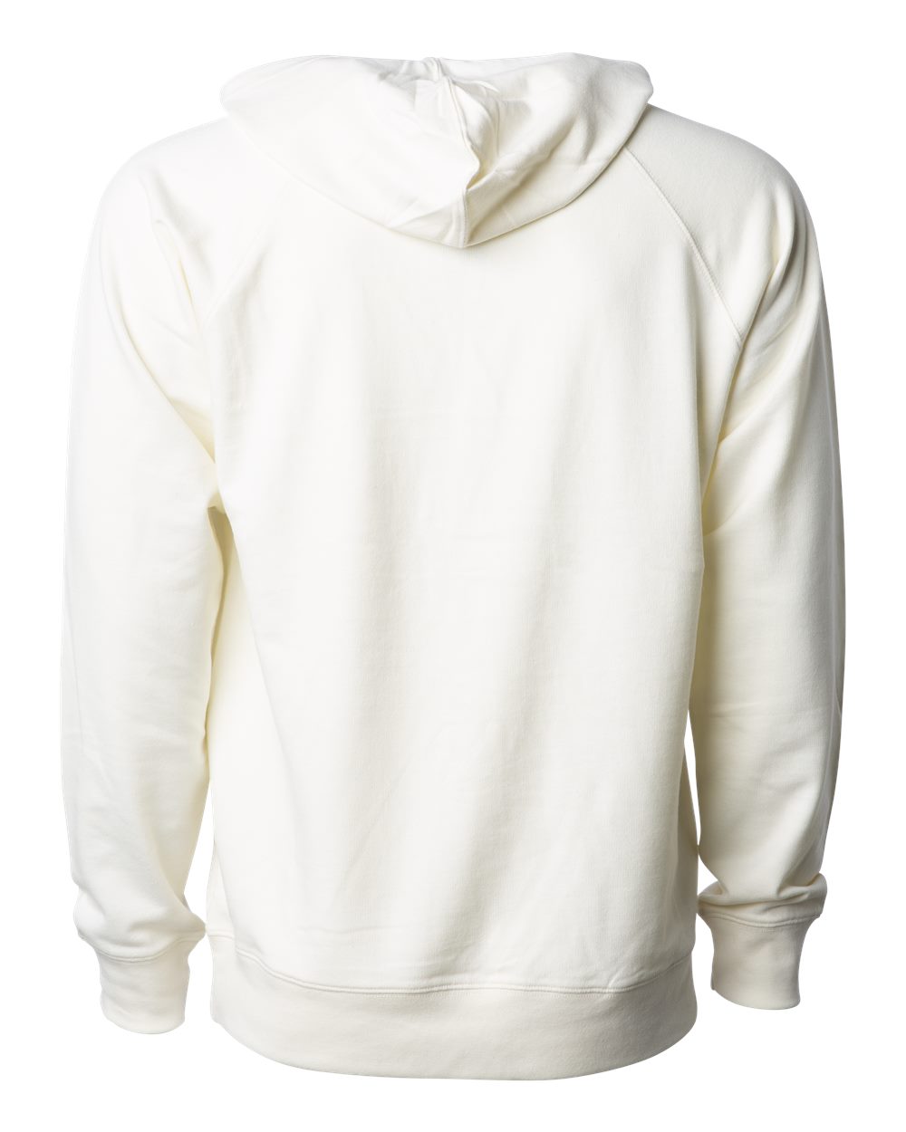 Unisex Icon Lightweight Loopback Terry Hooded Sweatshirt - Back - B11376242 - Bone