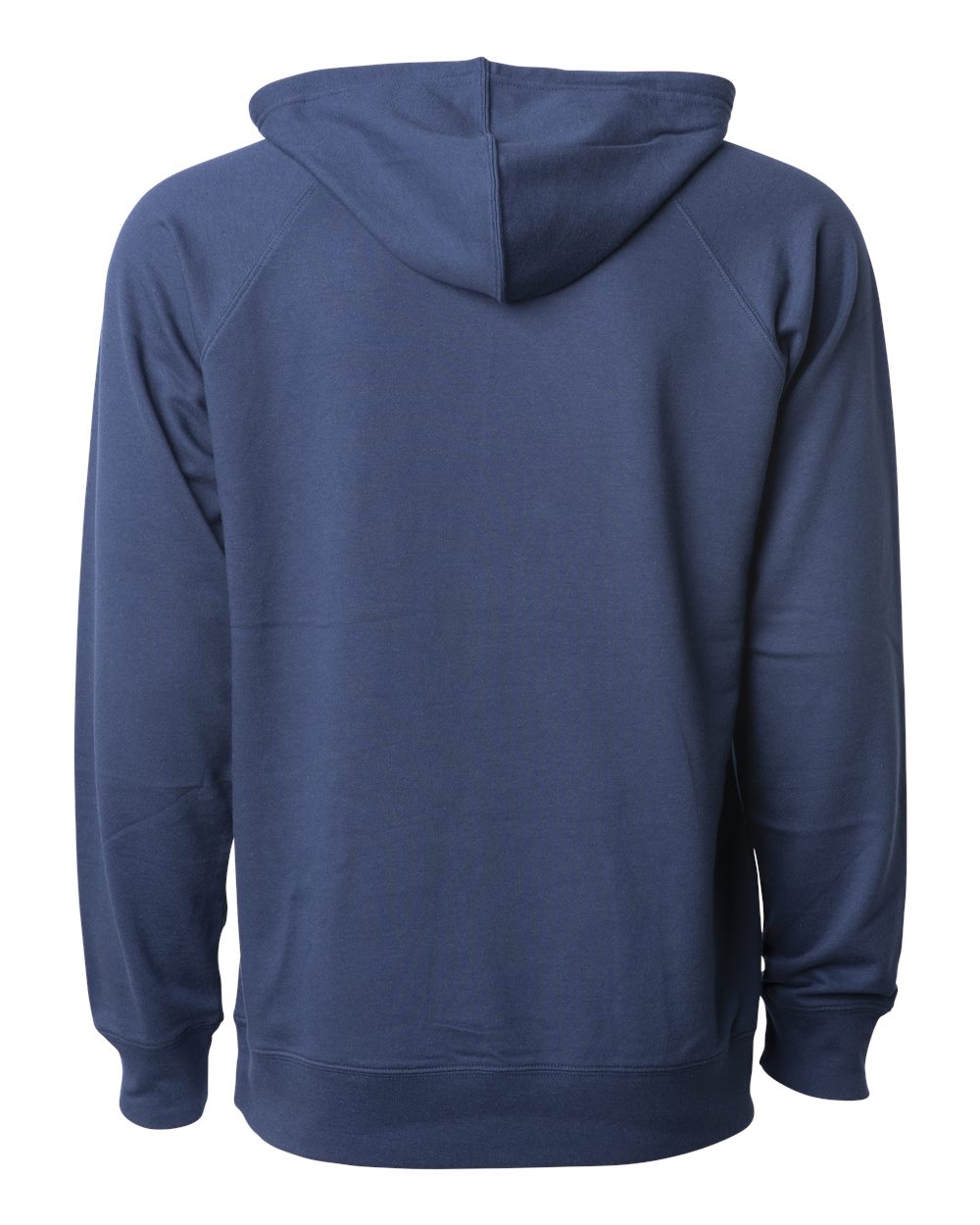Unisex Icon Lightweight Loopback Terry Hooded Sweatshirt - Back - B11376652 - Indigo