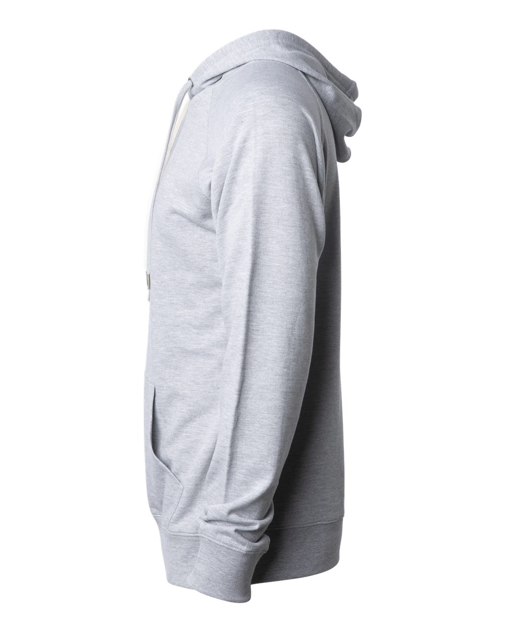 Unisex Icon Lightweight Loopback Terry Hooded Sweatshirt - DirectSide - B11376022 - Athletic Heather