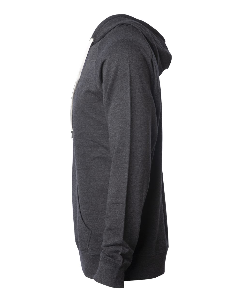 Unisex Icon Lightweight Loopback Terry Hooded Sweatshirt - DirectSide - B11376092 - Charcoal Heather