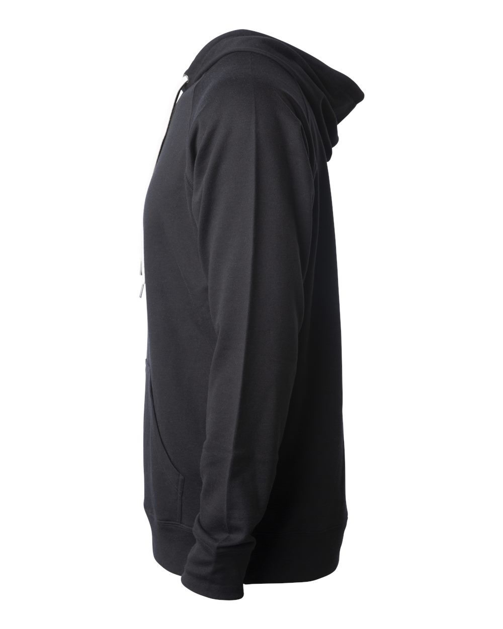 Unisex Icon Lightweight Loopback Terry Hooded Sweatshirt - DirectSide - B11376502 - Black
