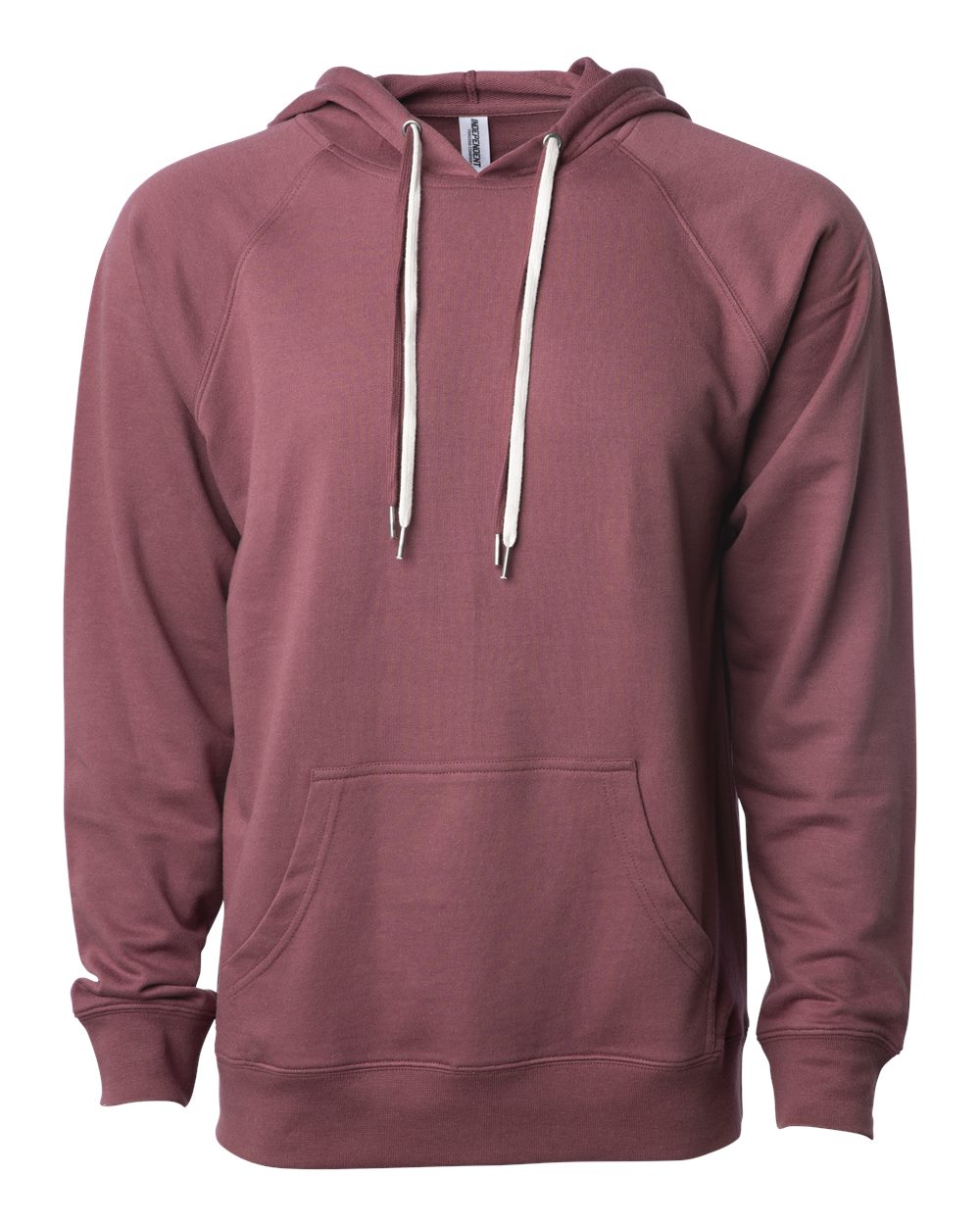 Unisex Icon Lightweight Loopback Terry Hooded Sweatshirt - Front - B11376102 - Port