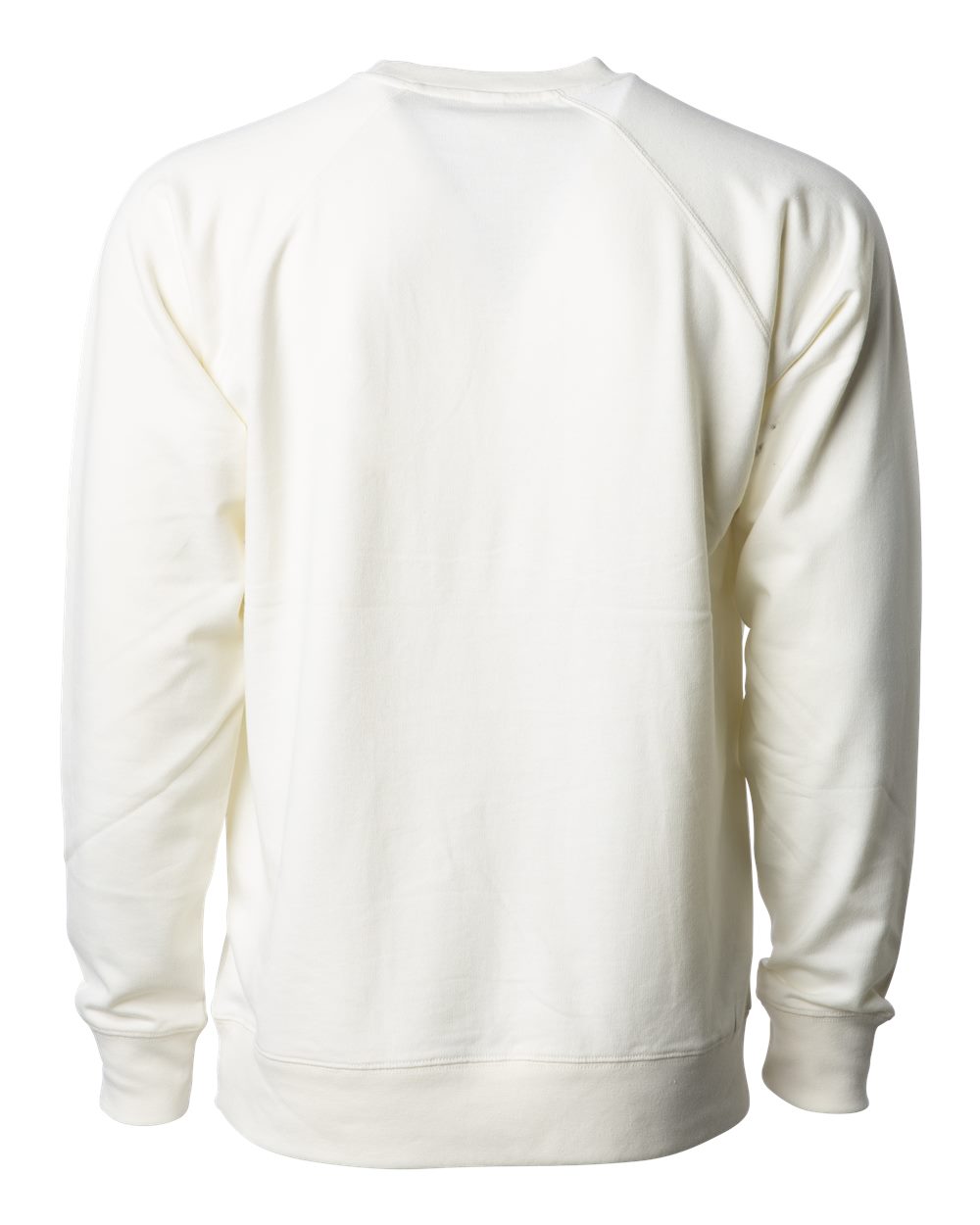 Unisex Icon Lightweight Loopback Terry Crewneck Sweatshirt - Back - B11576242 - Bone