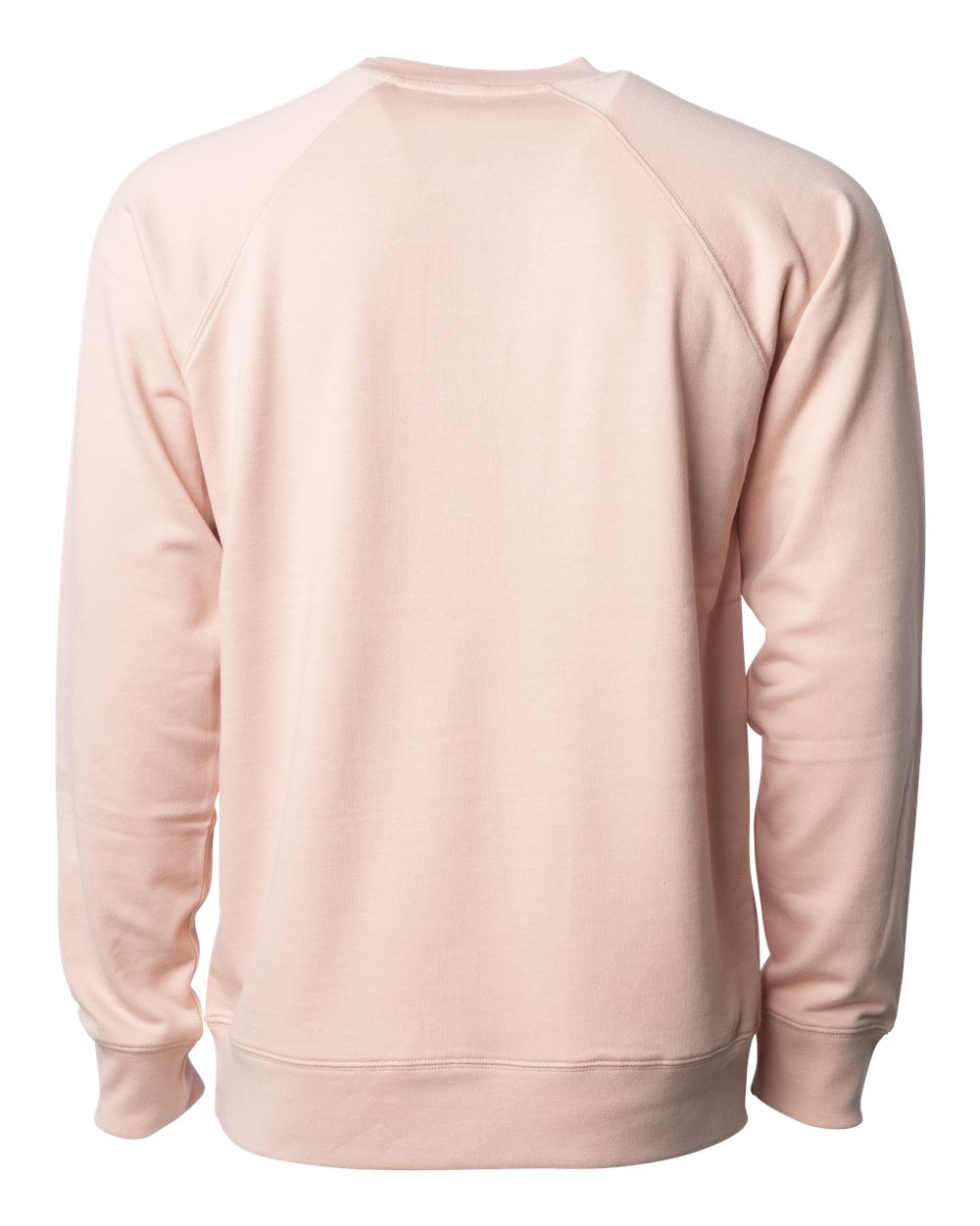 Unisex Icon Lightweight Loopback Terry Crewneck Sweatshirt - Back - B11576302 - Rose