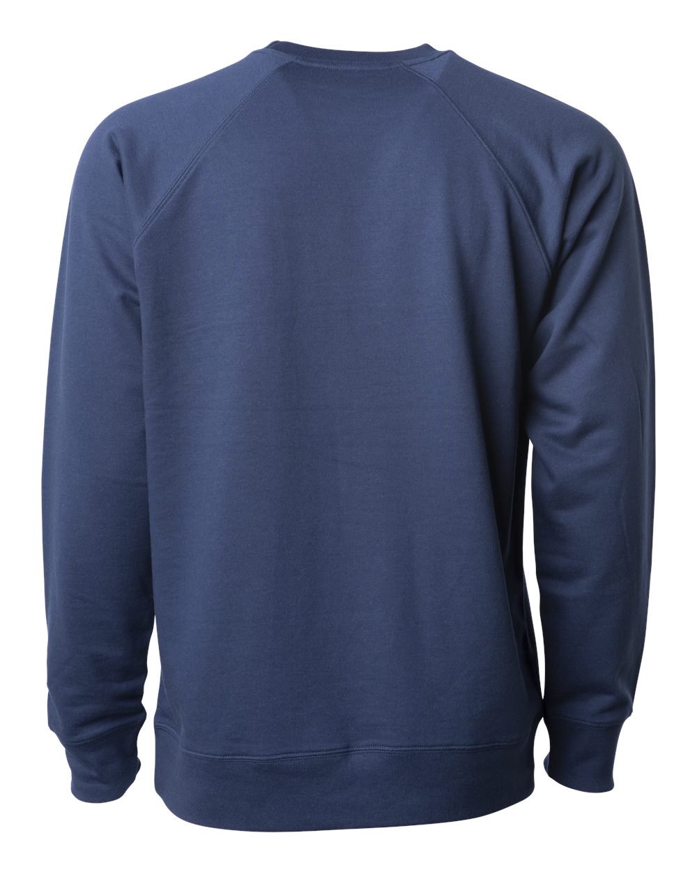 Unisex Icon Lightweight Loopback Terry Crewneck Sweatshirt - Back - B11576652 - Indigo