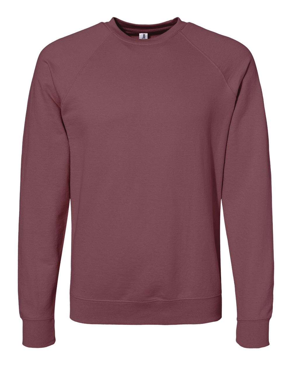Unisex Icon Lightweight Loopback Terry Crewneck Sweatshirt - Front - B11576102 - Port