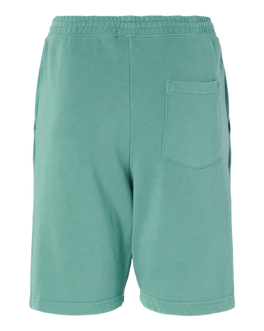 Unisex Pigment-Dyed Fleece Shorts - Back - B02676192 - Pigment Mint
