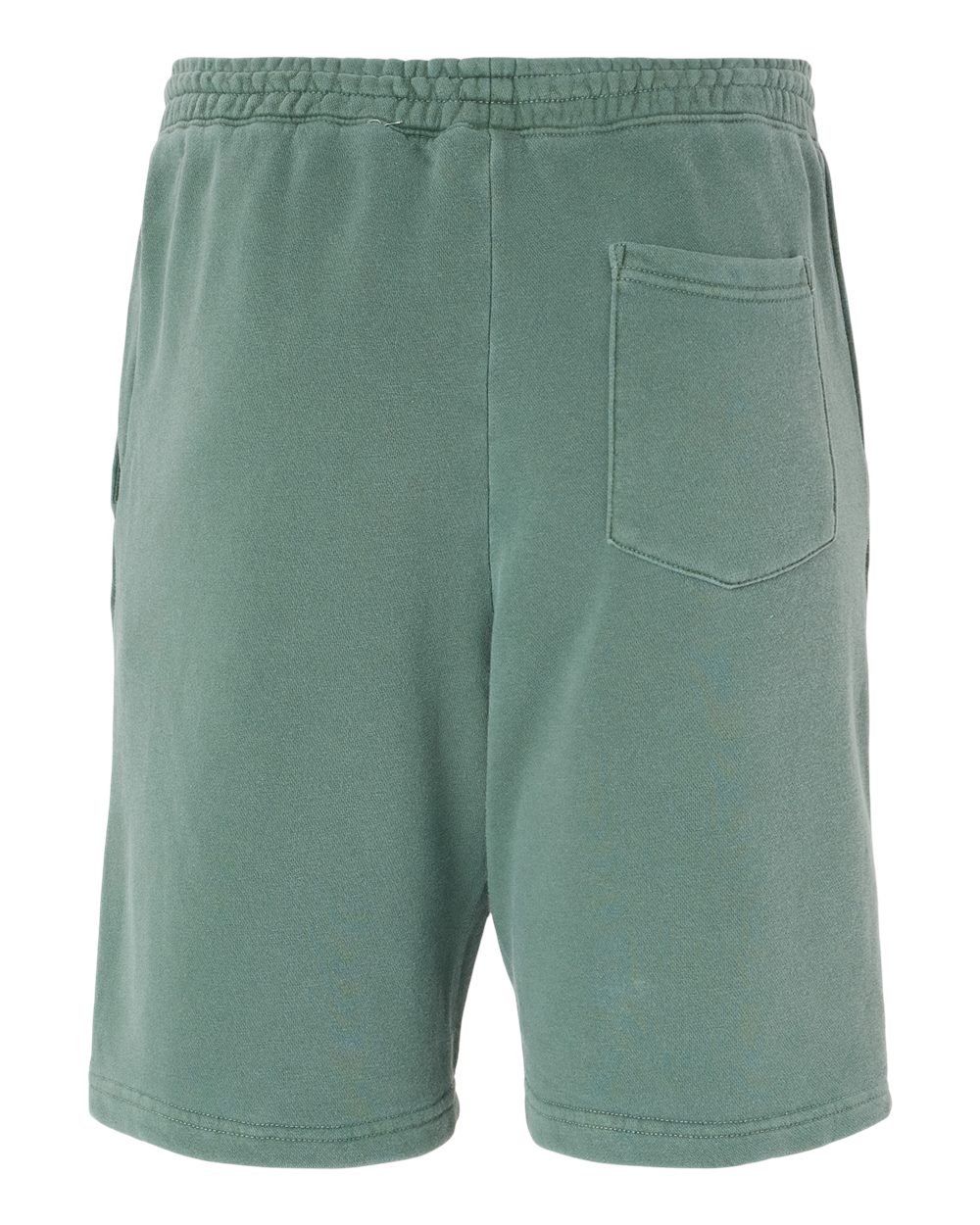 Unisex Pigment-Dyed Fleece Shorts - Back - B02676232 - Pigment Alpine Green