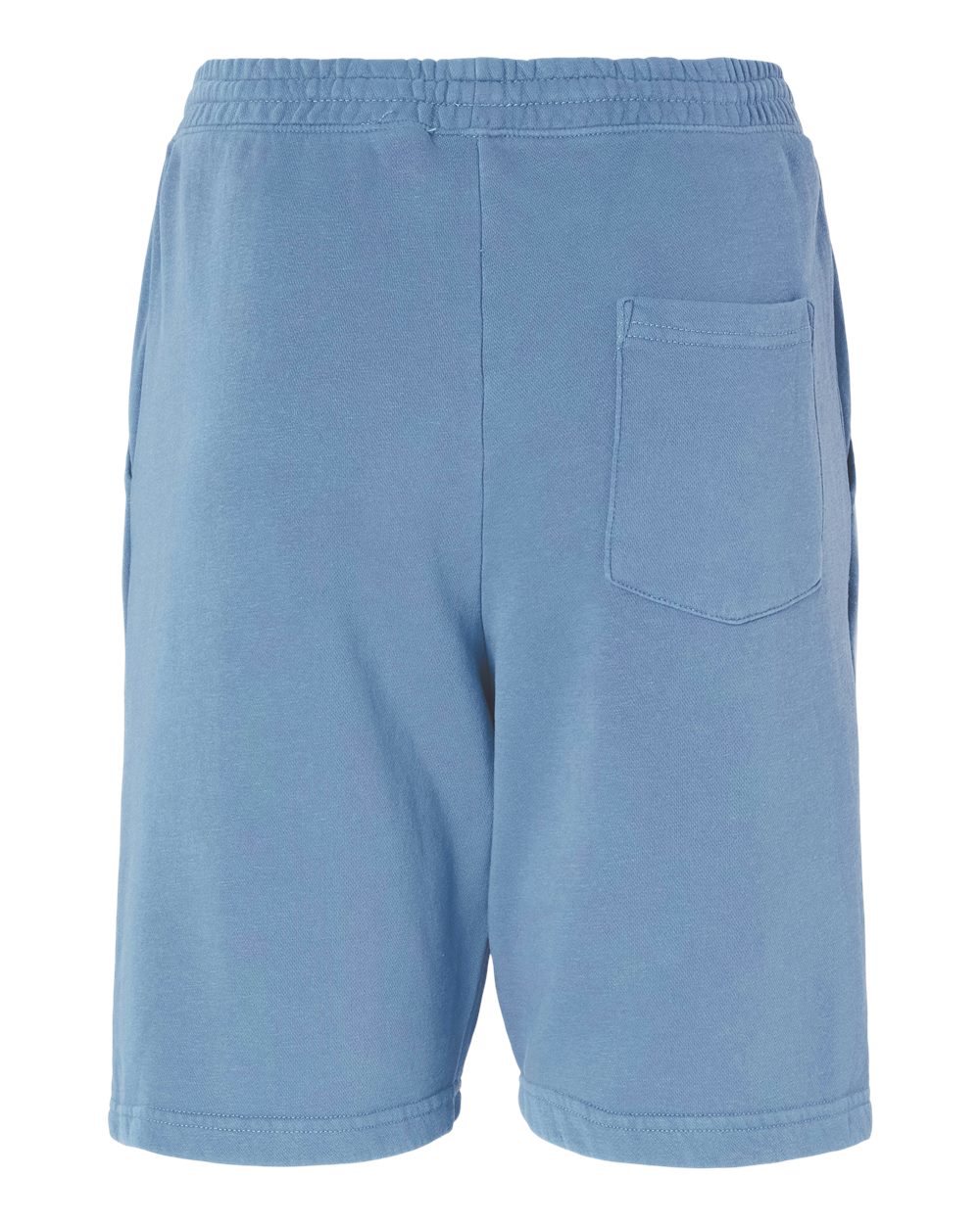 Unisex Pigment-Dyed Fleece Shorts - Back - B02676252 - Pigment Light Blue
