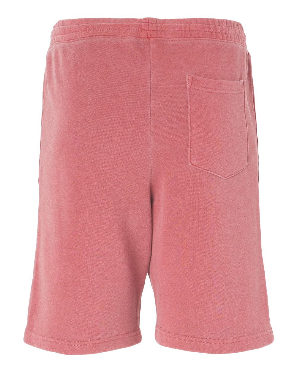 Unisex Pigment-Dyed Fleece Shorts - Back - B02676302 - Pigment Pink