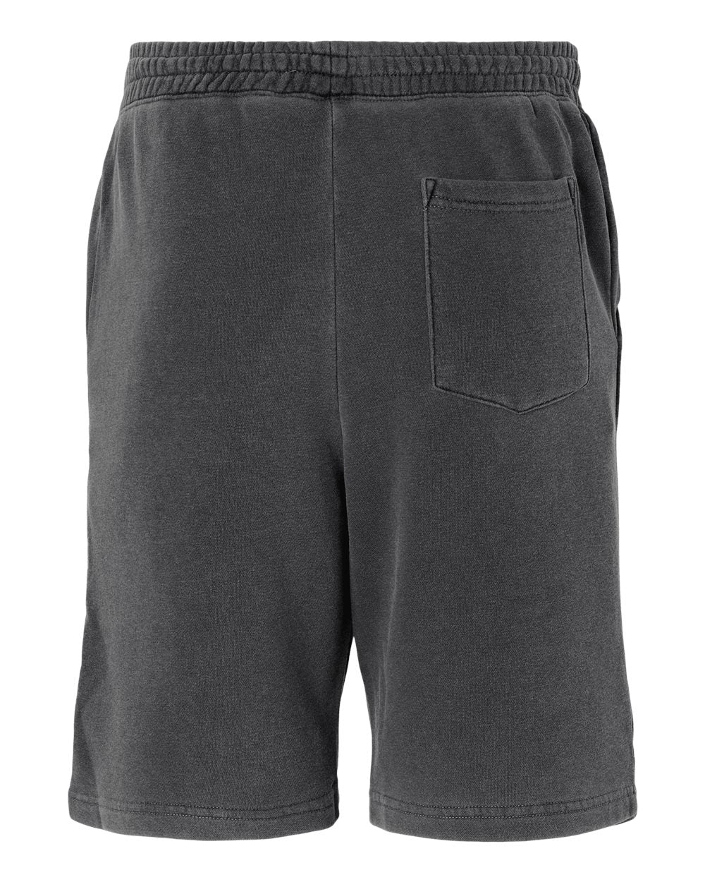 Unisex Pigment-Dyed Fleece Shorts - Back - B02676502 - Pigment Black