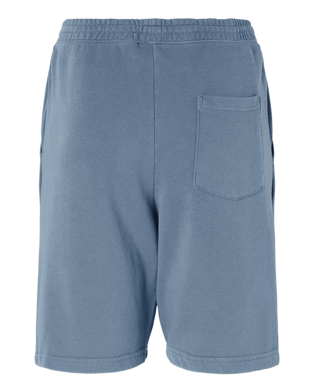 Unisex Pigment-Dyed Fleece Shorts - Back - B02676653 - Pigment Slate Blue