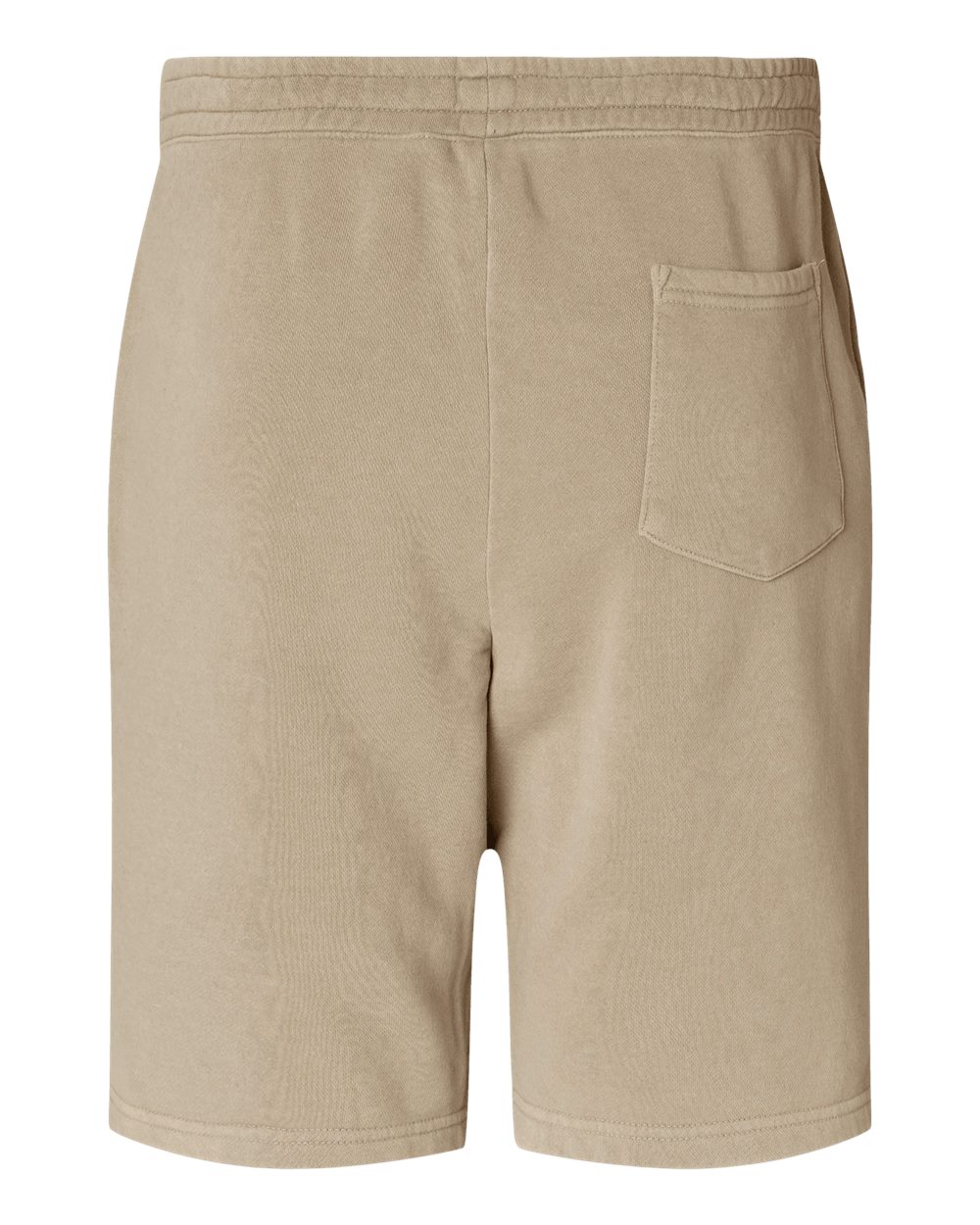 Unisex Pigment-Dyed Fleece Shorts - Back - B02676732 - Pigment Sandstone