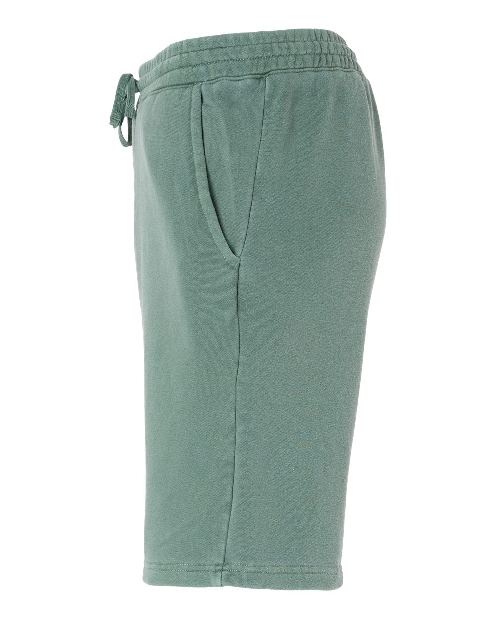 Unisex Pigment-Dyed Fleece Shorts - DirectSide - B02676232 - Pigment Alpine Green